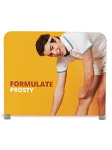 Ścianka tekstylna prosta z wydrukiem FORMULATE