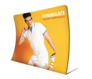 Wydruk do ścianki tekstylnej łukowej wertykalnej FORMULATE