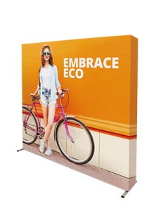 Ścianka tekstylna prosta Embrace ECO z wydrukiem