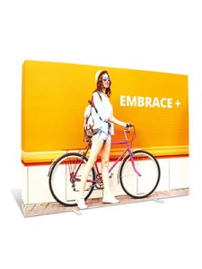 Ścianka tekstylna prosta Embrace+ z wydrukiem