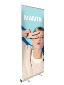 Roll up reklamowy ekonomiczny z wydrukiem szer. 80-100 cm (czarne boki)