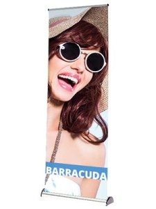 Roll-up reklamowy ultra premium (extra łezka) z wydrukiem szer. 80-240 cm