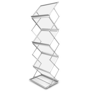 Stojak składany na ulotki A3 (2xA4) aluminiowy z torbą FORSTAND F1000T