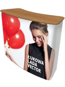 Trybunka reklamowa tekstylna VECTOR Łukowa 1015x1340 mm