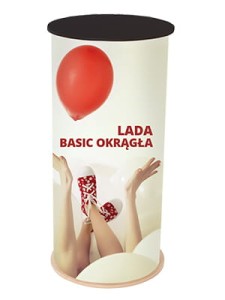 Trybunka reklamowa okrągła PCV BASIC 926x450 mm