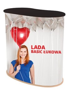 Trybunka reklamowa łukowa PCV BASIC 925x910 mm