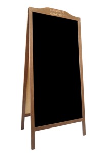 Potykacz dwustronny drewniany 160x72 cm WYPALANIE GRATIS WERSJA A