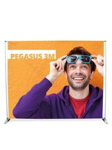 Ścianka banerowa prosta 3x2,4m PEGASUS z wydrukiem