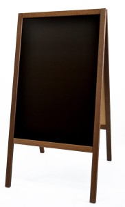 Potykacz dwustronny drewniany 115x60 cm